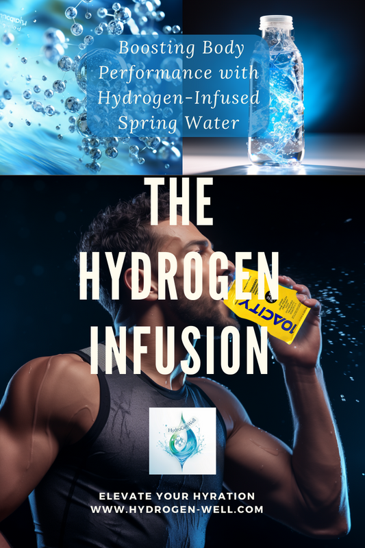 Boosting body performance with hydrogen-infused natural spring water