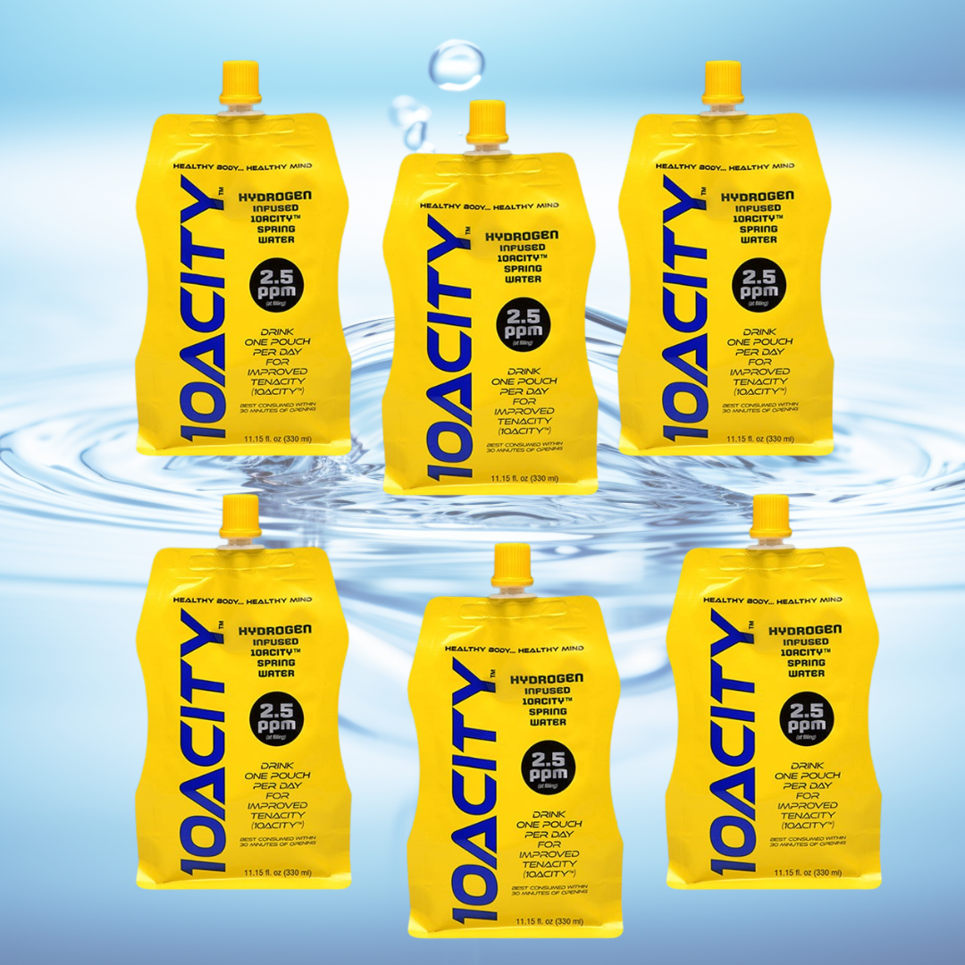 6 PACK - 10ACITY™ Hydrogen-Infused Natural Spring Water 2.5ppm Antioxidant