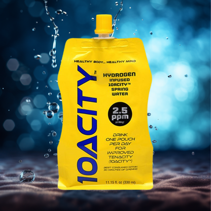 10ACITY™ Hydrogen-Infused Natural Spring Water 2.5ppm Antioxidant - 30 POUCHES